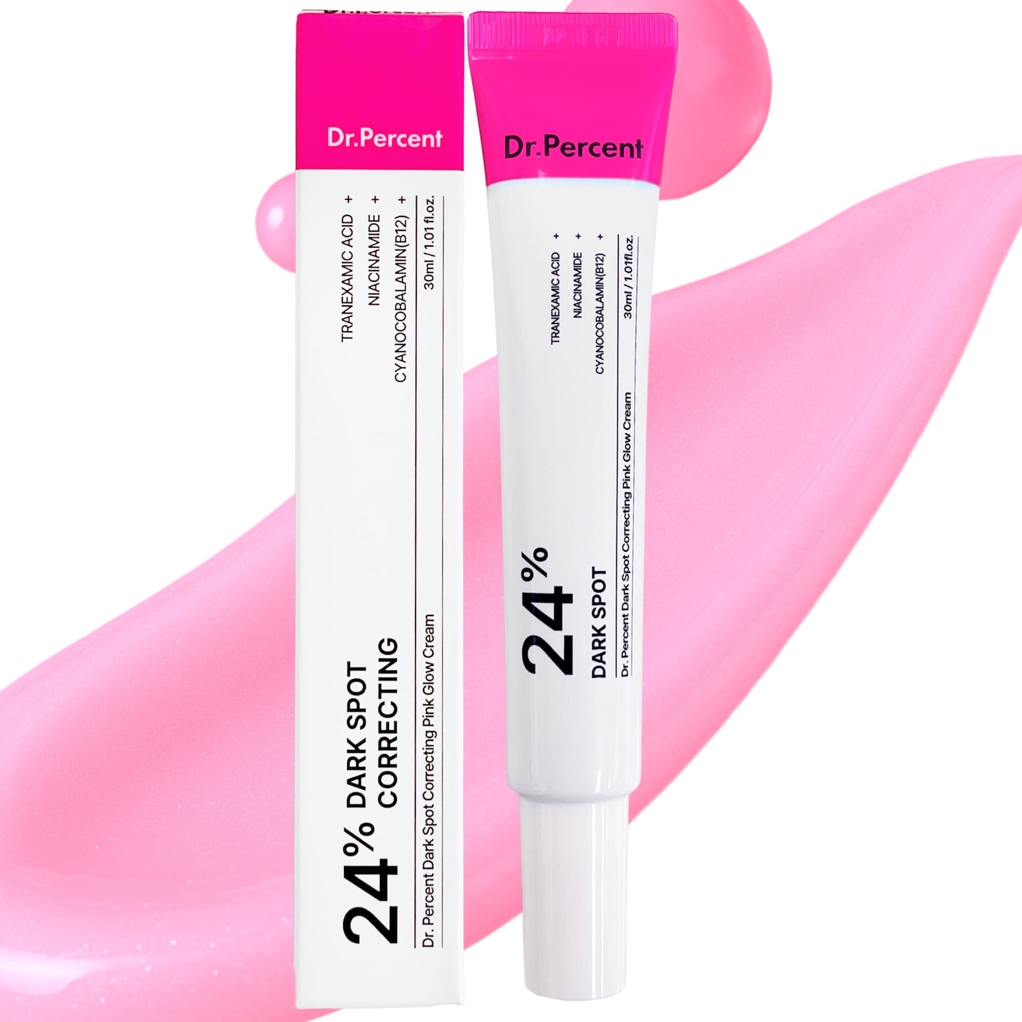 Dr.Percent Dark Spot 24% Correcting Pink Glow Cream 30ml