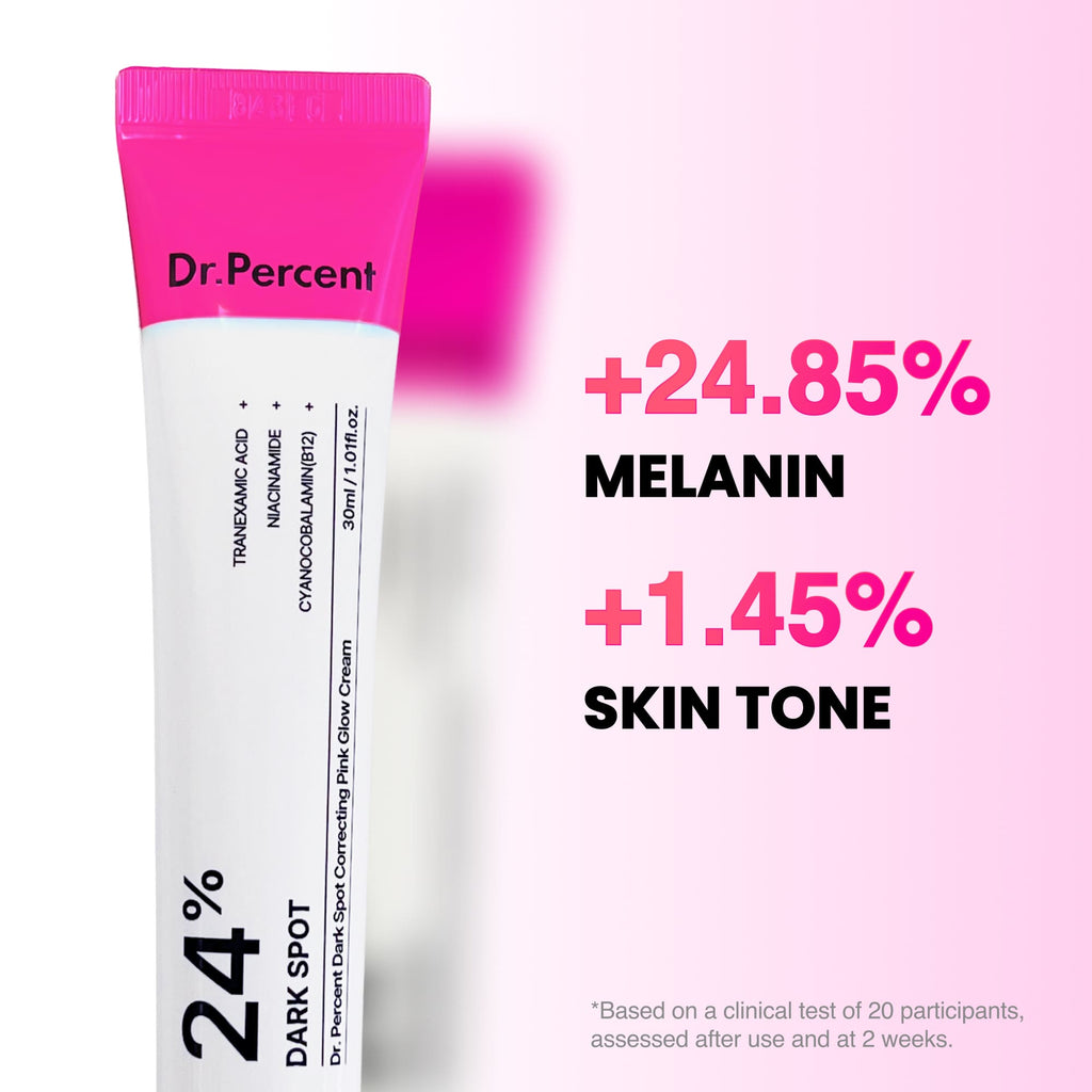 Dr.Percent Dark Spot 24% Correcting Pink Glow Cream 30ml