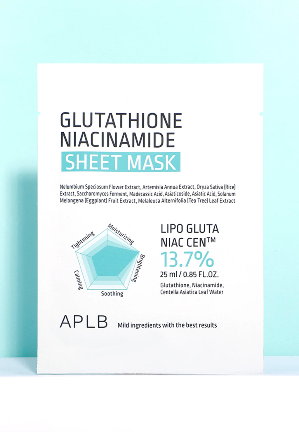APLB Glutathion Niacinamid Tuchmaske – koreanische Hautpflege | Bella Beauty Swiss