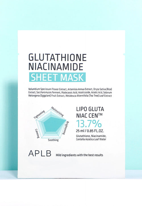 APLB Glutathion Niacinamid Tuchmaske – koreanische Hautpflege | Bella Beauty Swiss