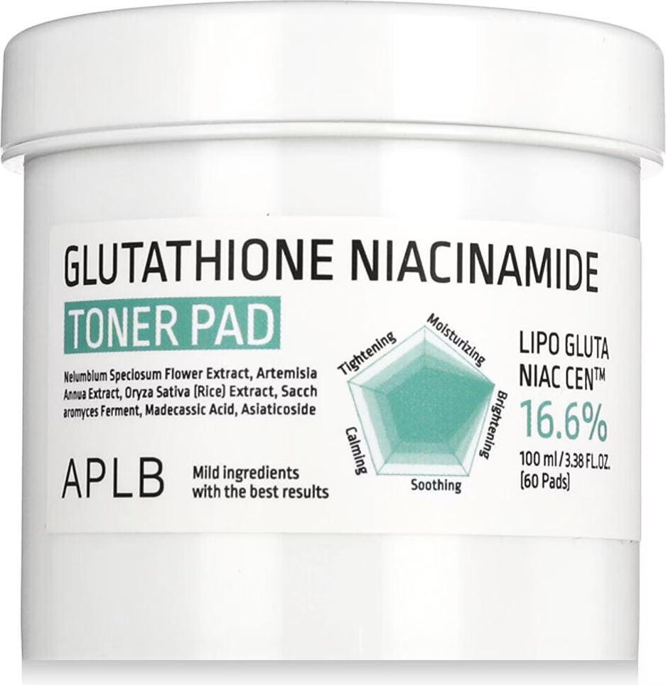 APLB Glutathione Niacinamide Toner Pad 60 Pads – koreanische Hautpflege | Bella Beauty Swiss