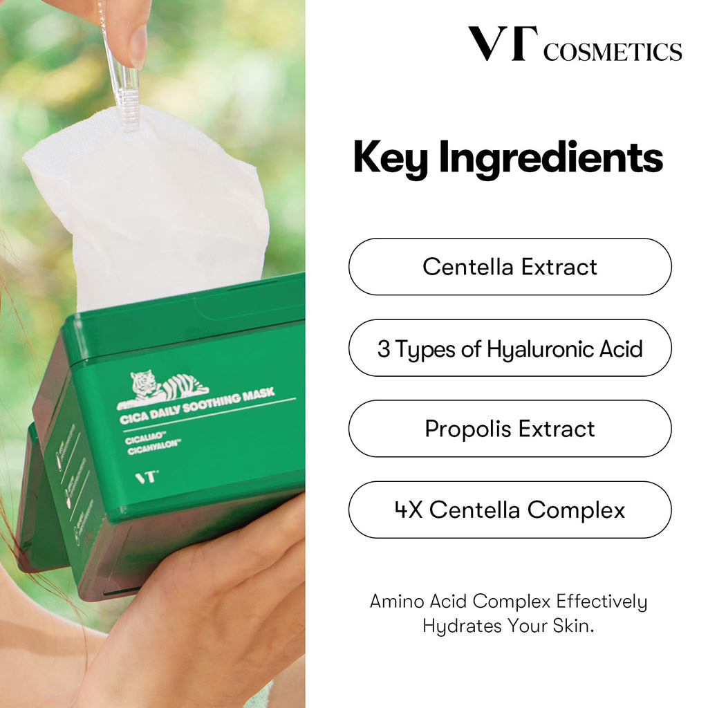 VT Cosmetics Cica Daily Soothing Mask (30ea)