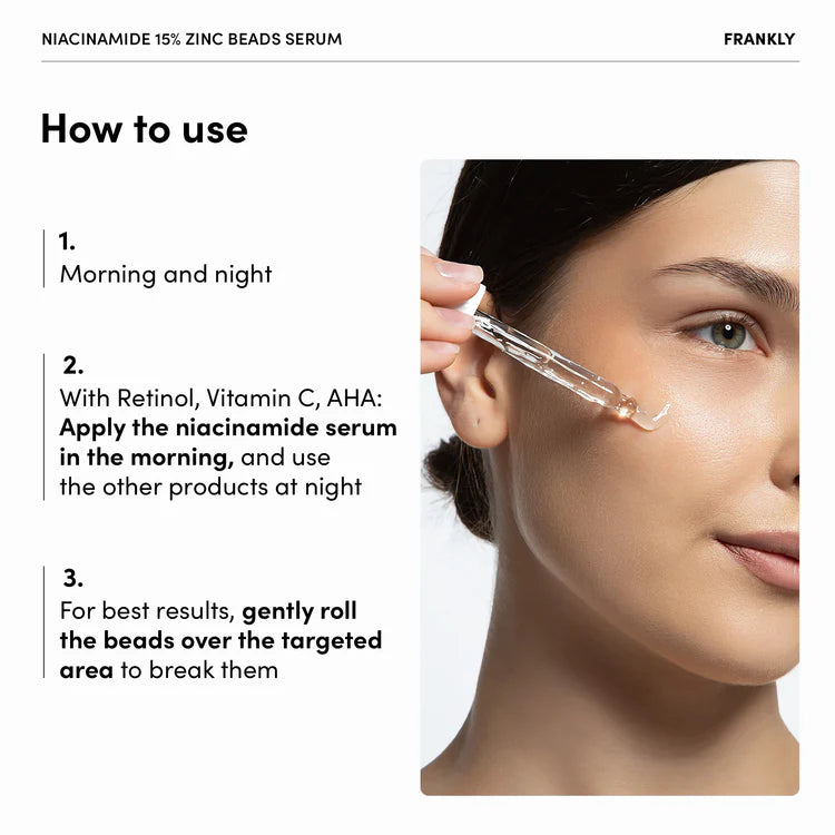 FRANKLY Niacinamide 15% Zinc Beads Serum 30ml