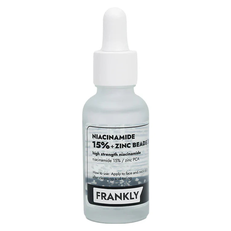 FRANKLY Niacinamid 15% Zink Beads Serum 30ml – koreanische Hautpflege | Bella Beauty Swiss