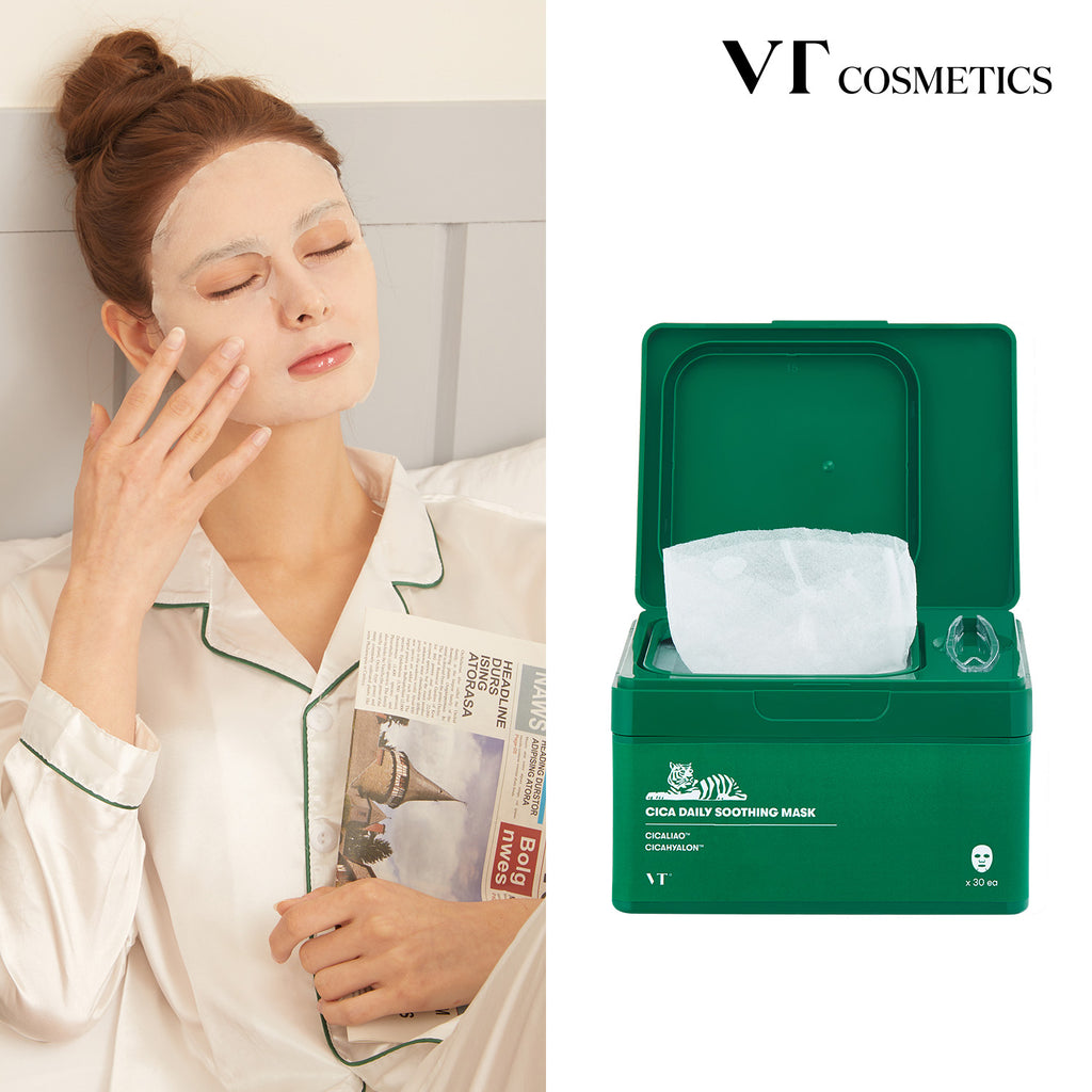 VT Cosmetics Cica Daily Soothing Maske 30St – koreanische Hautpflege | Bella Beauty Swiss