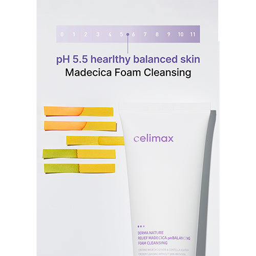 celimax Derma Nature Relief Madecica pH Balancing Foam Cleansing 150ml