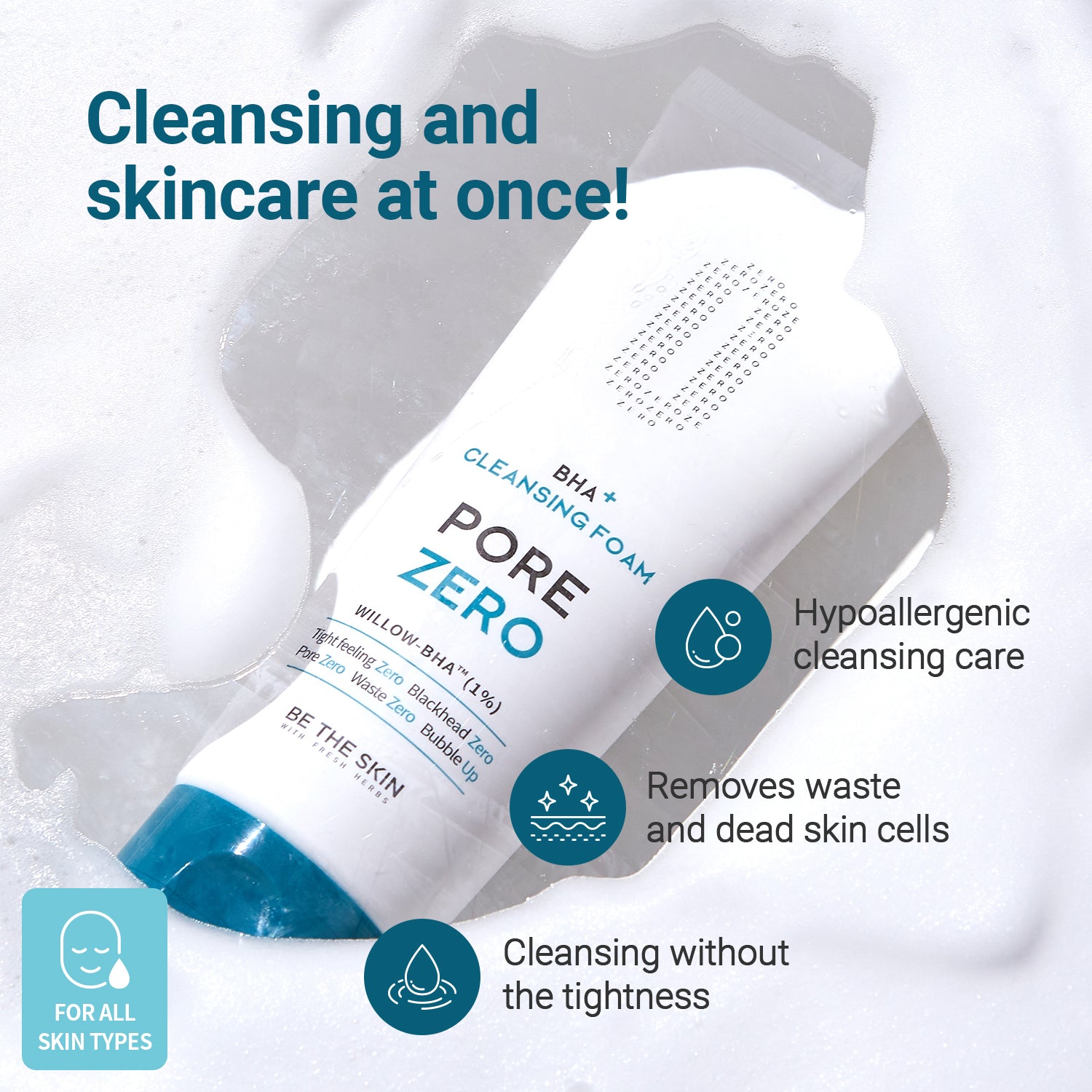 Be The Skin] BHA+ PORE ZERO Cleansing Foam 150ml