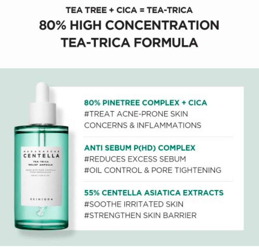 SKIN1004 Madagascar Centella Tea-Trica Relief Ampoule 100ml