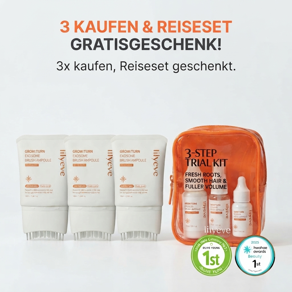 LILYEVE Grow:Turn Exosome Brush Ampoule 100ml (3er Set)