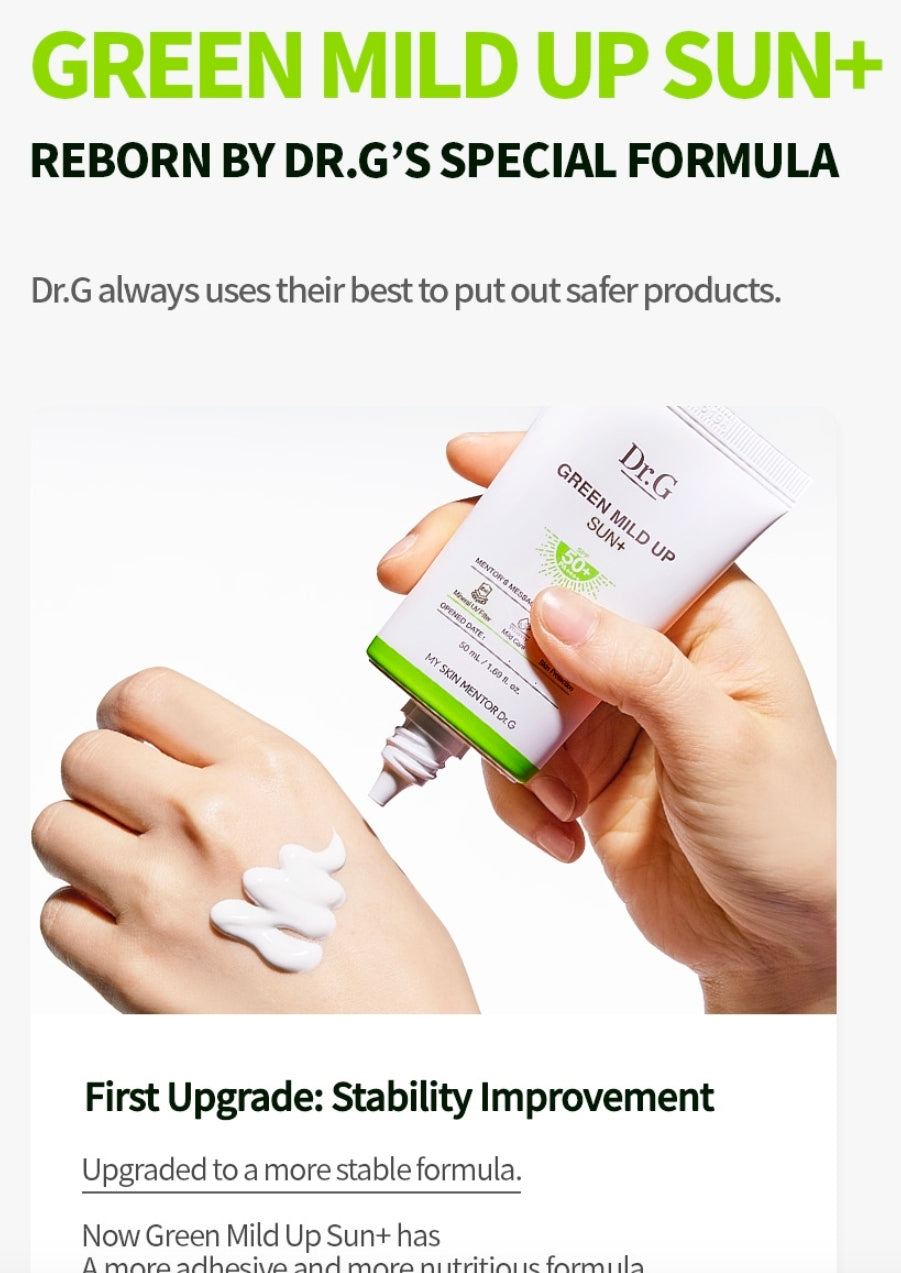 Dr.G Green Mild Up Sun + SPF50+ PA++++ 50ml